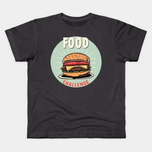 Epic Food Challenge Burger Design – Competitive Eating Inspired Kids T-Shirt